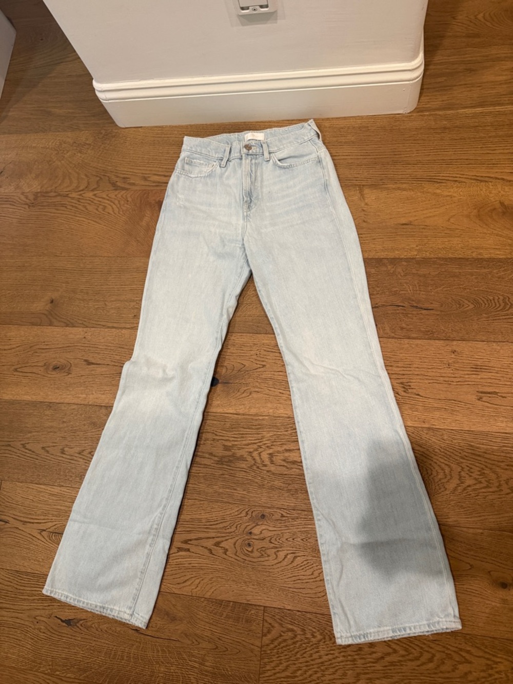 Seven7 High-Rise Light Blue Flare Jeans